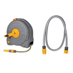 Hozelock 2494R0000 Dévidoir Portable Fast Reel avec Tuyau de 40 m & Ensemble pour Connexion de Tuyau d'arrosage