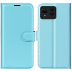 Asus Zenfone 11 Ultra 5G - Læder cover / pung - Blå