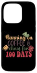 Coque pour iPhone 14 Pro T-shirt Running On Coffee & Chaos For 100 Days