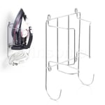 Door or Wall-Mounted Iron Holder Storage Steam Iron Stand Ironing Board Holder