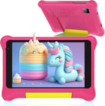 Tablette Enfants 7 Pouces Android 13 Tablette Avec Gms Certified,2Gb Ram 32Gb Rom,Applications Pre-Installe,Contrôle Parental,Bluetooth,Wifi Tablette Educative Avec Kid-Proof Etui(Rose)