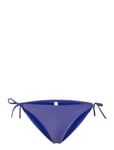 String Side Tie Swimwear Bikinis Bikini Bottoms Side-tie Bikinis Blue Calvin Klein