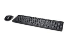 Kensington Pro Fit Low-Profile Desktop Set - tastatur- og mussett - Fransk - svart Inn-enhet