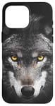 iPhone 16 Pro Max Wolf Lovers Black Wolf Wild Animal Lovers Wolf Illustration Case