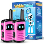 EUTOYZ Walkie Talkie Kids, 3-12 Year Old Girl Gifts for 5 6 7 8 Year Olds Girl Toys Age 5-9 Kid Toys for Girls Kids Walkie Talkies Outdoor Toys Walky Talky Birthday Presents Rose Pink