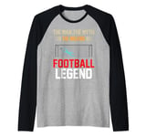 The Man The Myth The Walking Football Legend Men Boys Kids Raglan Baseball Tee