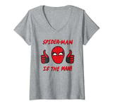 Marvel Spider-Man: No Way Home Spider-Man is The Man! T-Shirt avec Col en V