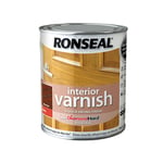 Ronseal 36850 Interior Varnish Quick Dry Gloss Dark Oak 750ml