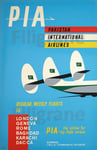 PAKISTAN AIRLINES PIA Rtjg - POSTER HQ 45x60cm d'une AFFICHE VINTAGE