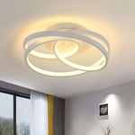 Goeco - Plafonnier led Design moderne Rond Lampe de Plafond 40W Pour salon chambre à coucher salle à manger bureau Blanc Lumière Blanche Chaude 3000K