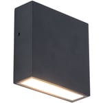 LUTEC ARCHITECTURAL GEMINI XF MATT SORT VEGGHENGT LAMPE