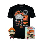 Funko Pop! Tee (Adult): Naruto Shippuden - Pain (PU/Glows in the Dark) Vinyl Figure and T-Shirt (L)