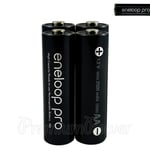 4 X Piles Rechargeables Panasonic Eneloop PRO AA 2500mAh Ni-MH Haute Capacité