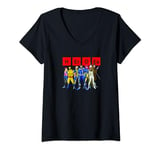 Marvel X-Men Heroes Group Shot Elements T-Shirt avec Col en V