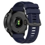 Garmin Rem 22 mm Silikonräfflade - Mörkeblå