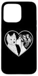 iPhone 15 Pro Max West Highland White Terrier Dog Art Valentine's Day Heart Case