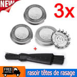 3 Pcs Remplacement rasoir têtes de rasage pour Philips HQ40 HQ55 HQ3 HQ442 HQ6