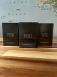 Armani Stronger With You 1.2ml Eau De Toilette Pour Homme Sprays x 3