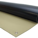 Bordsmatta ESD beige, 2000x800 mm 3st tryckknappar