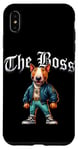 Coque pour iPhone XS Max Veste cool Bull Terrier Dog The Boss Cool pour chien, maman et papa