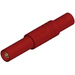 Fiche banane mâle de sécurité Ø de la broche: 4 mm SKS Hirschmann LAS S G 934097101 rouge 1 pc(s) D28971