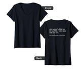 Womens dear person behind me the world is a better place with you V-Neck T-Shirt