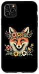 Coque pour iPhone 11 Pro Max Couronne de fleurs de renard