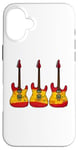 iPhone 16 Plus Electric Guitar Spanish Flag Guitarist Musician Spain Case