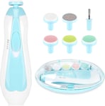 Electric Baby Nail File Kit Clippers Trimmer Toddler Toes Trim Nails Polish Care