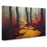 An Eye Catching Forest Canvas Wall Art Print Ready to Hang, Framed Picture for Living Room Bedroom Home Office Décor, 30x20 Inch (76x50 cm)