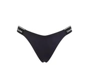 Calvin Klein Women Bikini Bottoms with Logo Band, Black (Pvh Black), XL