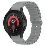 Samsung Galaxy Watch 5 40/44mm Sportigt Full-fit armband i silikon, grå