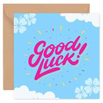 Felbridge Studio - Good Luck Cards - Goodbye New Job Retirement Leaving Card - for Colleagues Women Work Bestie - Exam GCSE A Level Driving Test Gifts - 14cm