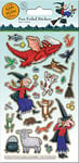 Paper Projects 01.70.06.141 Room On The Broom Sparkly Reusable Sticker Pack, 19.5cm x 9.5cm