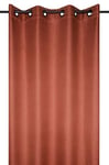 Lovely CASA Blackout Curtain - Copenhagen Eyelet Curtain for Living Room or Bedroom - Size 140 x 260 cm - Terracotta - Window or Wardrobe Blackout and Insulating