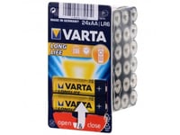 Varta Longlife Aa Lr6, Engångsbatteri, Aa, Alkalisk, 1,5 V, 24 Styck, Blå, Gul