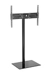 Meliconi STAND 600 FLOOR Support TV sur pied avec colonne en aluminium résistante,pour orienter le téléviseur à l'horizontale ou à la verticale, de 50" à 82" pouces,VESA 200-300-400-600 Made in Italy