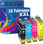 16 x encre XL avec puce compatible Epson te1291-te1294 Stylus Office SX 445 W SX 525 WD SX 535 WD SX 620 FW