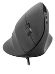 Speedlink PIAVO Souris - Souris Verticale Filaire Ergonomique avec Port USB, 5 Boutons, Noir