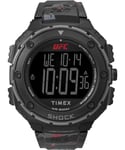 Timex UFC Strength Shock XL Homme 50mm Bracelet Silicone Noir Montre TW2V85100