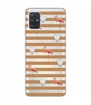 Coque Galaxy S20 flamant raye cÅ“ur caramel