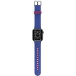 Otterbox Bracelet All Day pour Apple Watch Series 10/9/8/7/6/SE 2e gen/SE 1e gen/5/4-40mm/41mm/42mm, Bracelet de rechange en silicone doux au toucher durable pour Apple Watch, Bleu/Violet