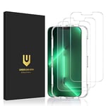 UNBREAKcable 3-Pack Screen Protector for iPhone 13 Pro Max/iPhone 14 Plus, Double Shatterproof Tempered Glass [Easy Installation Frame] [9H Hardness] [Case Friendly] for iPhone 6.7 inch