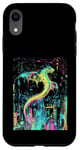 Coque pour iPhone XR Cyberpunk Dragon Design Fantasy Art et Sci-Fi Fans Unique