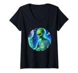 Womens Alien system administrator computer engineer gift V-Neck T-Shirt