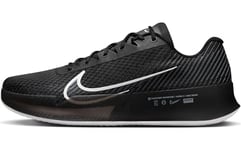 NIKE Men's M Zoom Vapor 11 Cly Low, Black, White, Anthracite, 12 UK