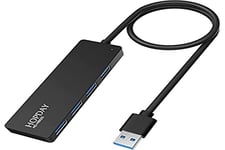 Hub USB 3.0, HOPDAY Hub USB avec 4 Ports USB 3.0 Compatible pour Macbook/Mac Pro/Mini/Surface Pro/XPS/PC, Windows XP Vista 7 8 10, Plug-et-Play