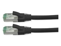 Roline Rm S/Ftp Patchkabel Kat6a/Kl.Ea Tpe Schwarz 0.3M - Ftp - Pimf, 0,3 M, Cat6a, S/Ftp (S-Stp), Rj-45, Rj-45, Sort