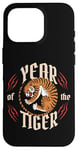 iPhone 16 Pro Year of the Tiger Fierce Traditional Vintage Chinese Zodiac Case