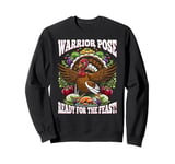 Warrior Pose – Thanksgiving Yoga Turkey Sweatshirt